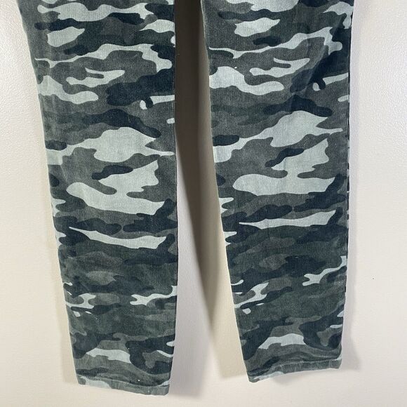 Pilcro and the Letterpress High Rise Skinny Camo Green Corduroy Pants Womens 30 - Picture 8 of 14